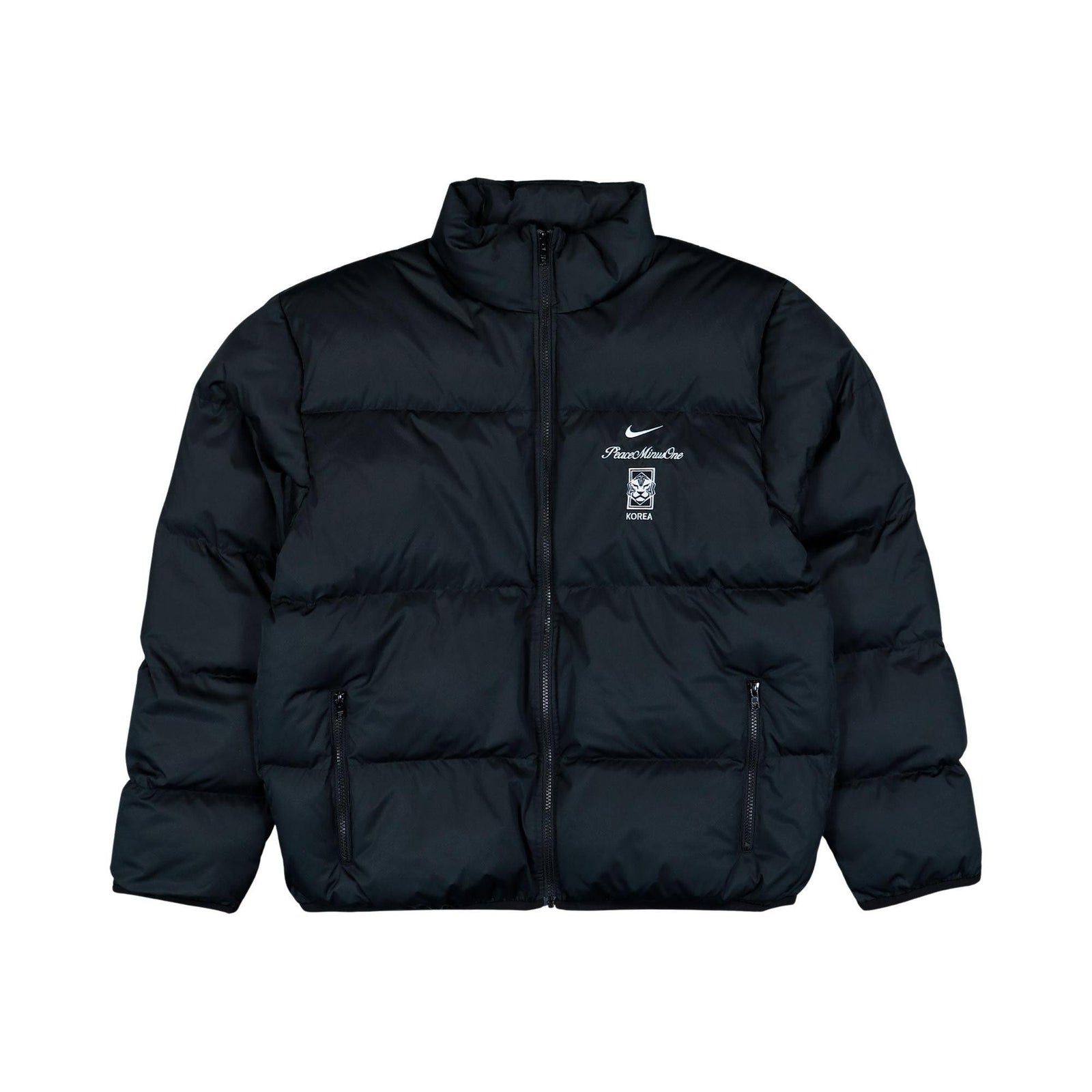 Nike x PEACEMINUSONE World Cup Puffer Jacket South Korea Black front