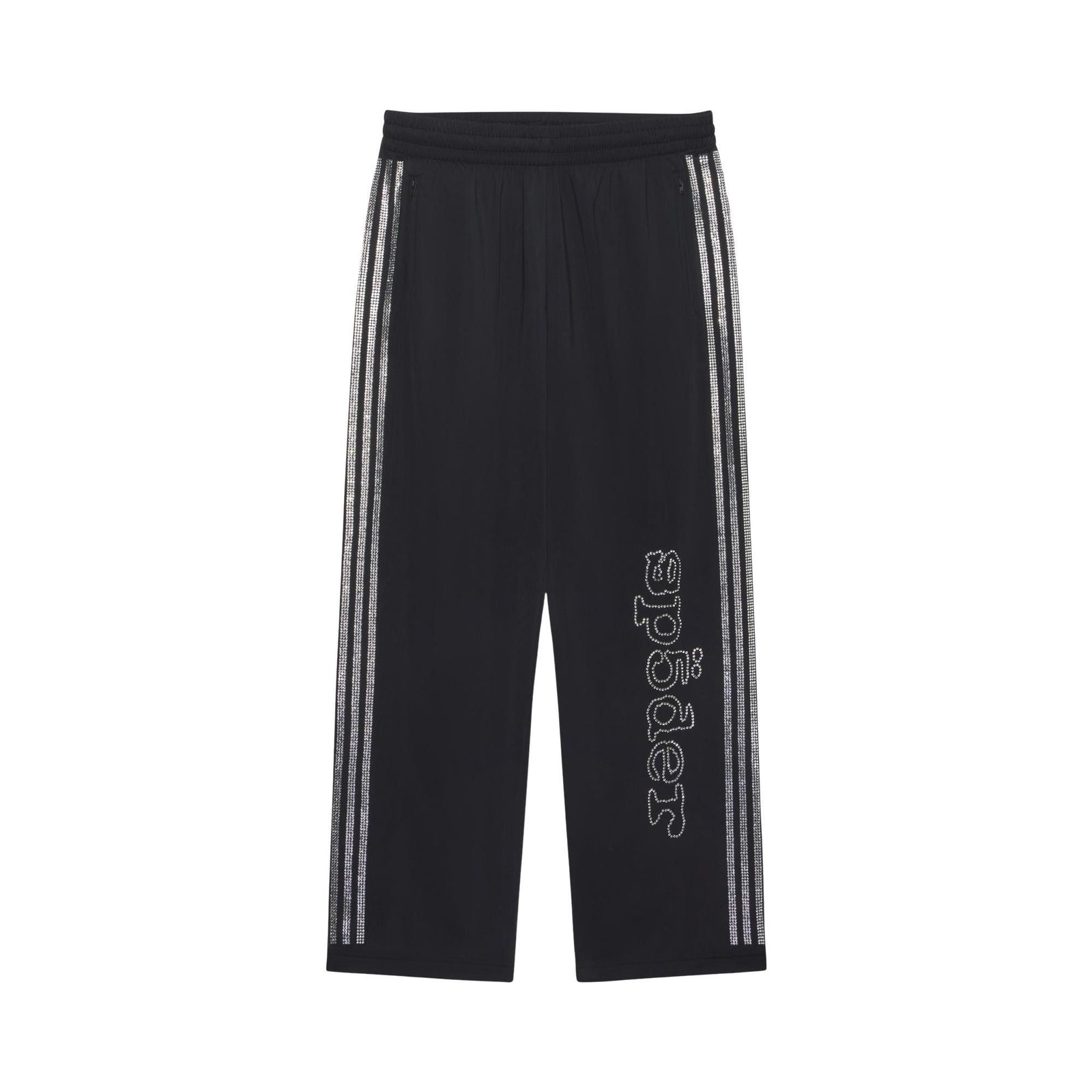 adidas x Sp5der Rhinestone Track Pant Black front
