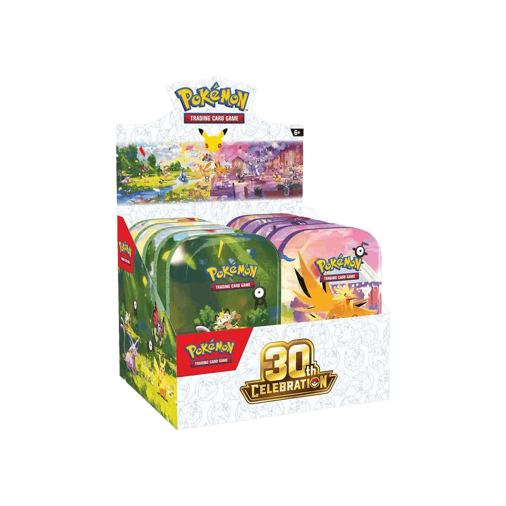 Pokémon 30th Celebration Mini Tin Display - Im Your Wardrobe