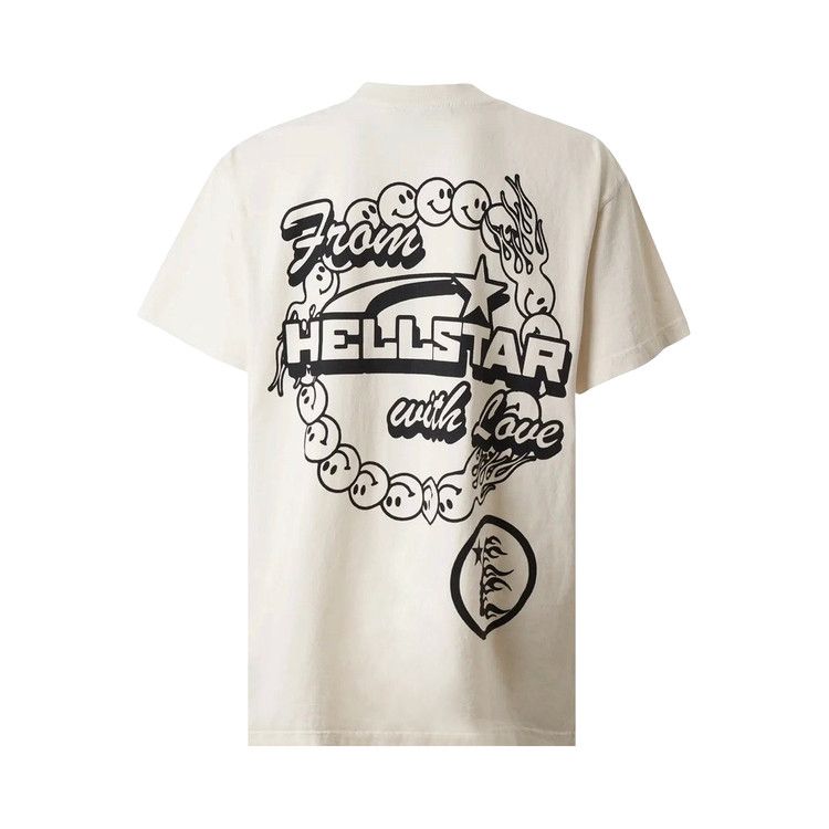 Hellstar Globe Smiley Face T-Shirt White view 3