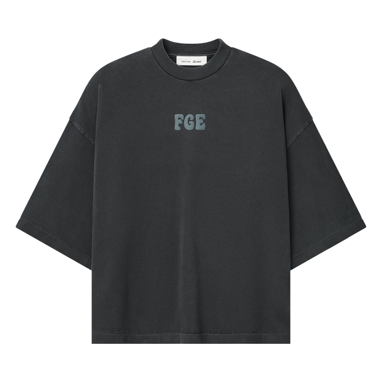 Fear of God Essentials Heavy Jersey Merch Tee Boxy Fit Washed Iron Grey (SS26)
