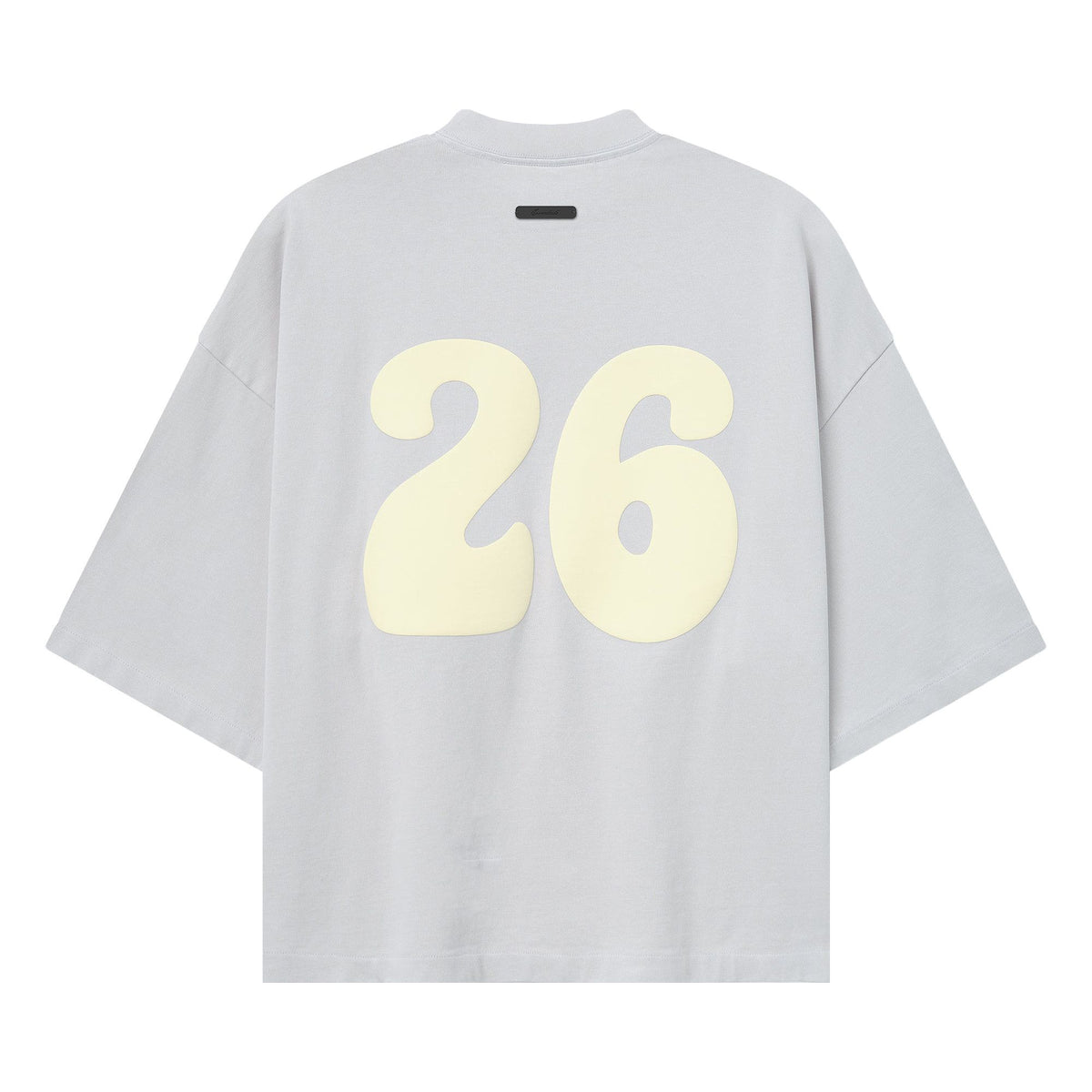 Fear of God Essentials Heavy Jersey Merch Tee Boxy Fit Washed Overcast (SS26)