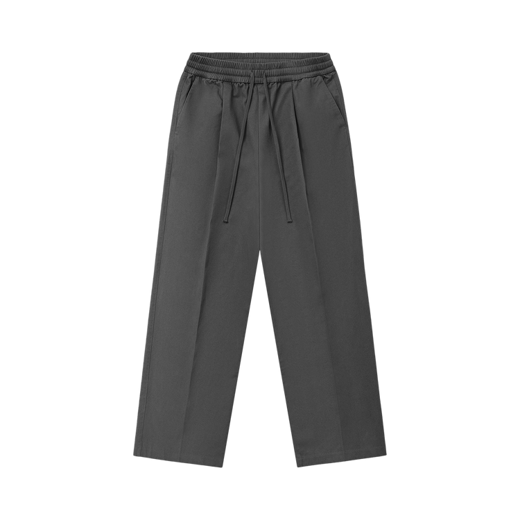 Fear of God Essentials Cotton Twill Pleat Front Drawstring Pant Iron Grey (SS26)