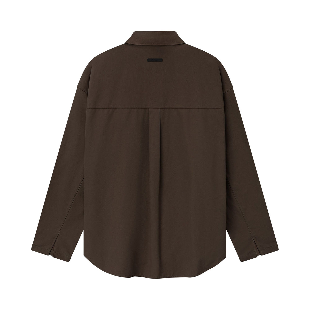 Fear of God Essentials Cotton Canvas Overshirt Brown (SS26)