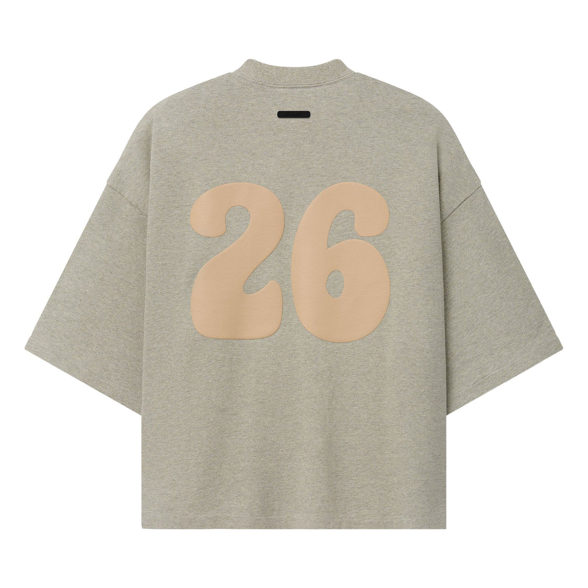 Fear of God Essentials Heavy Jersey Merch Tee Boxy Fit Washed Seal Heather (SS26)