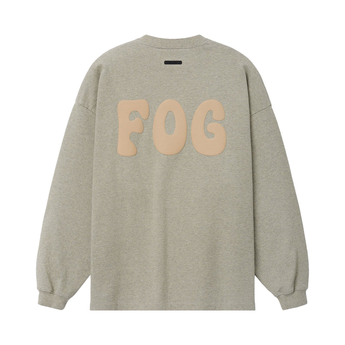 Fear of God Essentials Heavy Jersey Merch Long Sleeve Tee Washed Seal Heather (SS26)