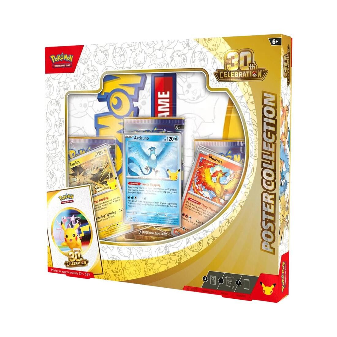 Pokémon 30th Celebration Poster Collection Articuno, Zapdos, and Moltres - Im Your Wardrobe