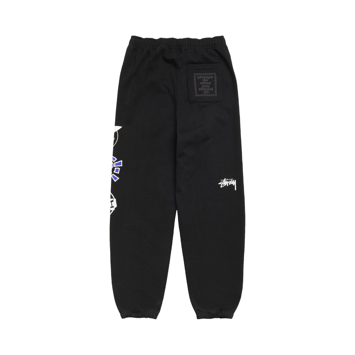 Stussy x Always Do What You Should Do Stack Sweatpants Black front