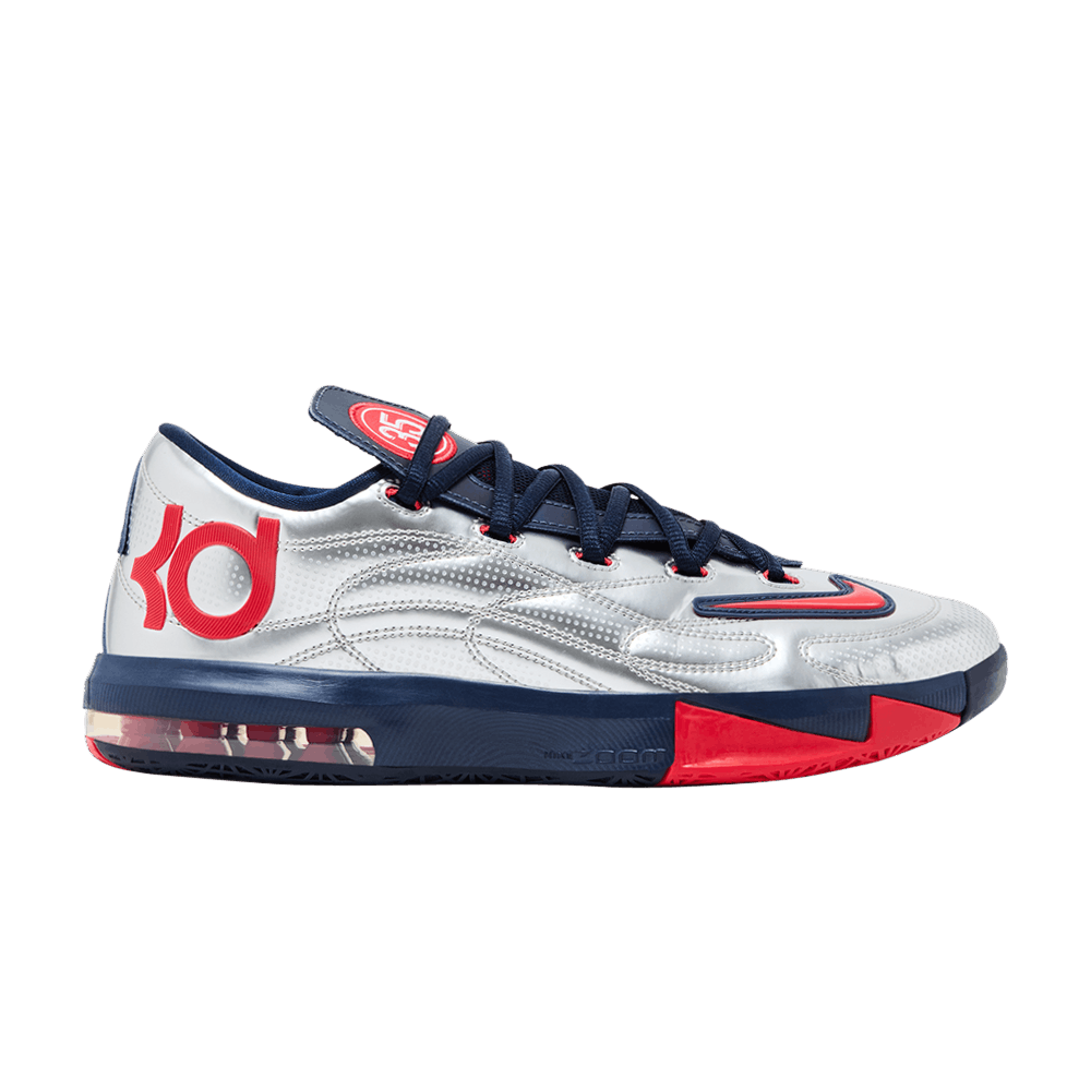 Nike KD 6 x PSG Metallic Silver College Navy