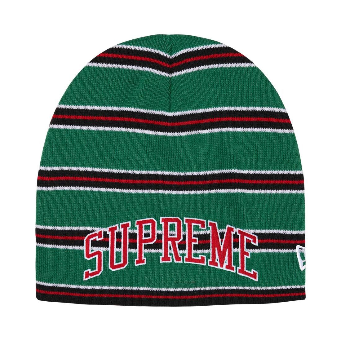 Supreme New Era Stripe Beanie Green - Im Your Wardrobe