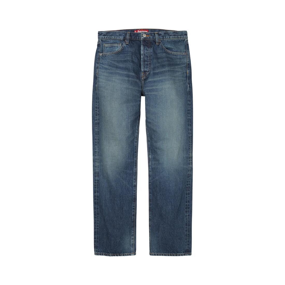 Supreme Slim Straight Selvedge Jean Washed Indigo - Im Your Wardrobe