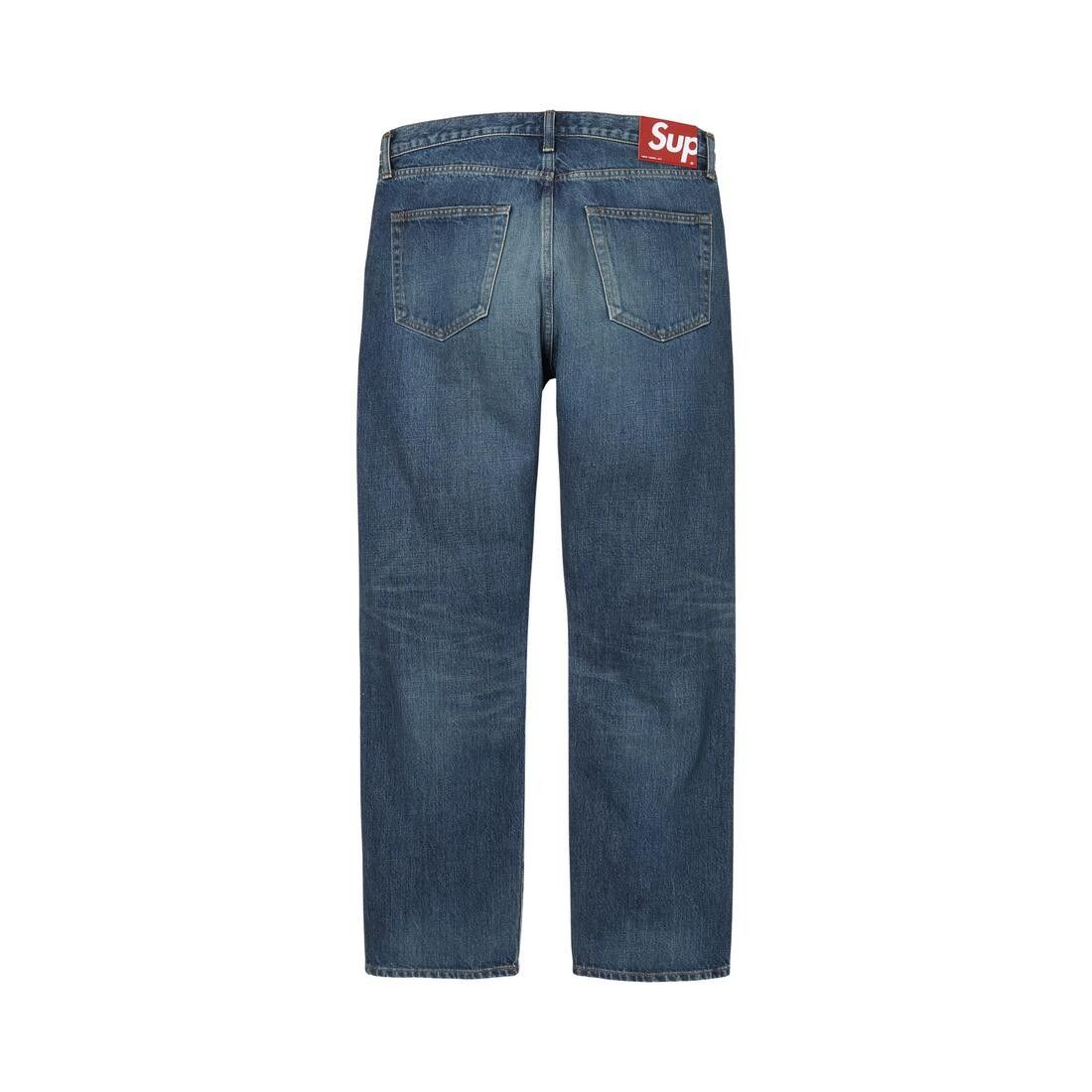 Supreme Slim Straight Selvedge Jean Washed Indigo - Im Your Wardrobe