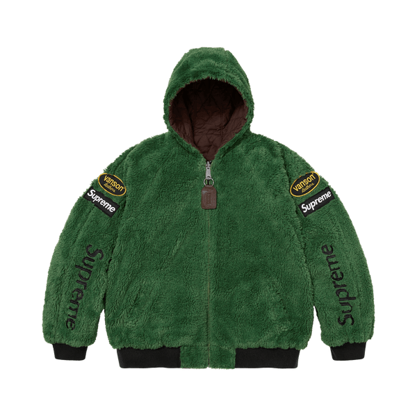 Supreme x Vanson Leathers Reversible Quilted Hooded Jacket Brown - Im Your Wardrobe