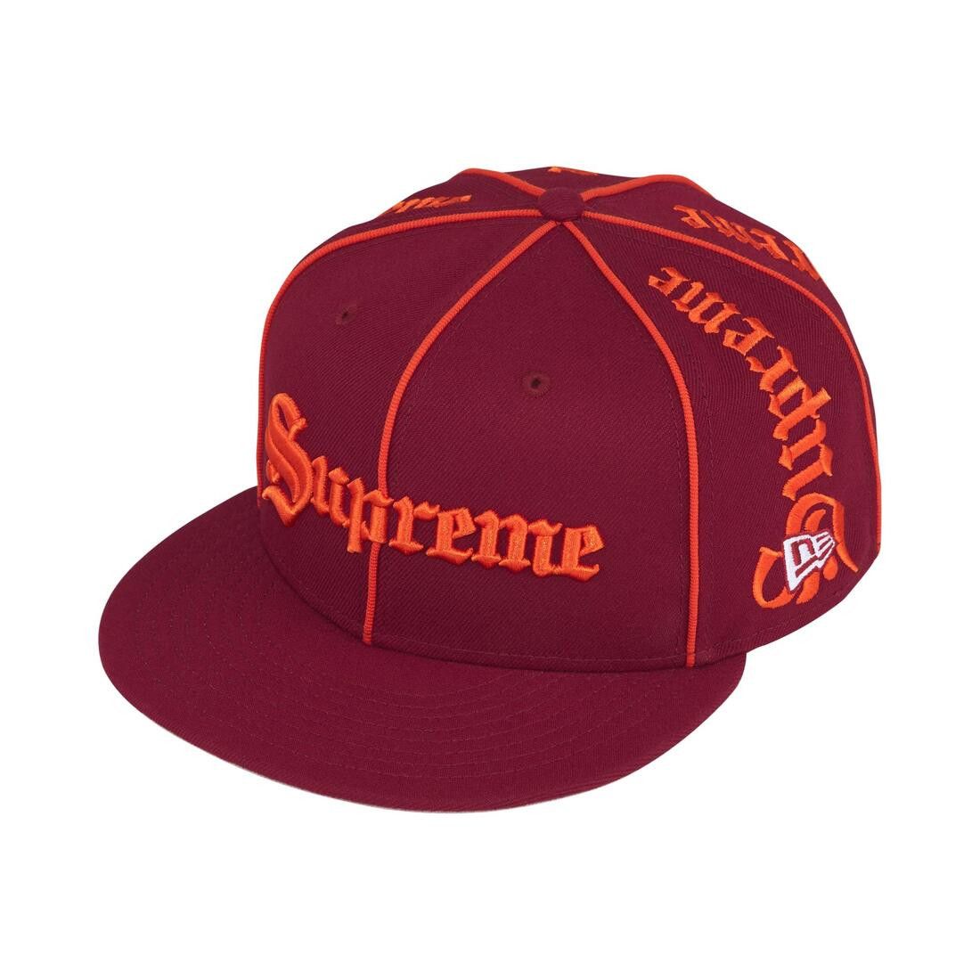 Supreme Piping Script New Era Cardinal - Im Your Wardrobe