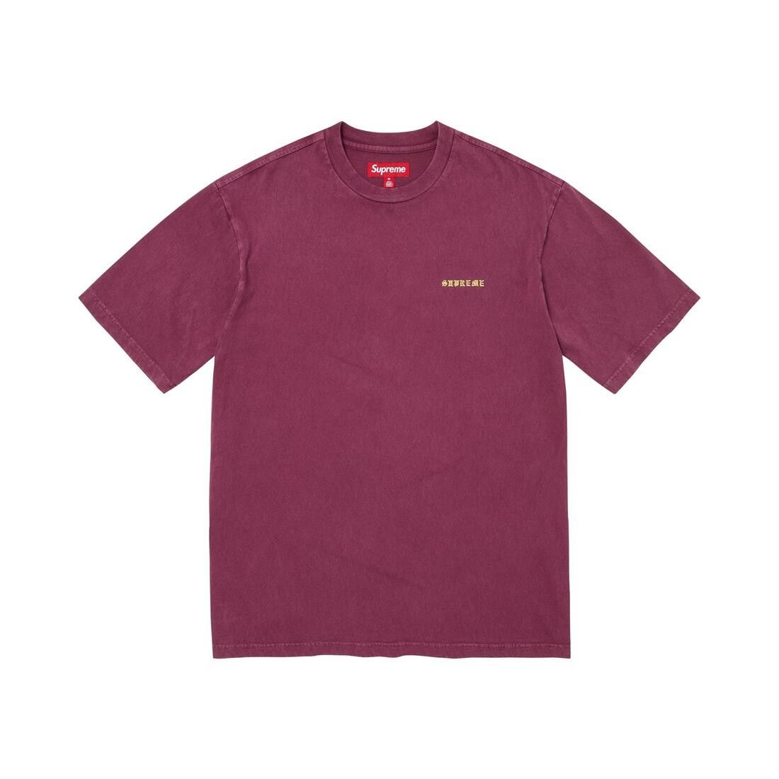 Supreme Washed Short-Sleeve Top Plum - Im Your Wardrobe