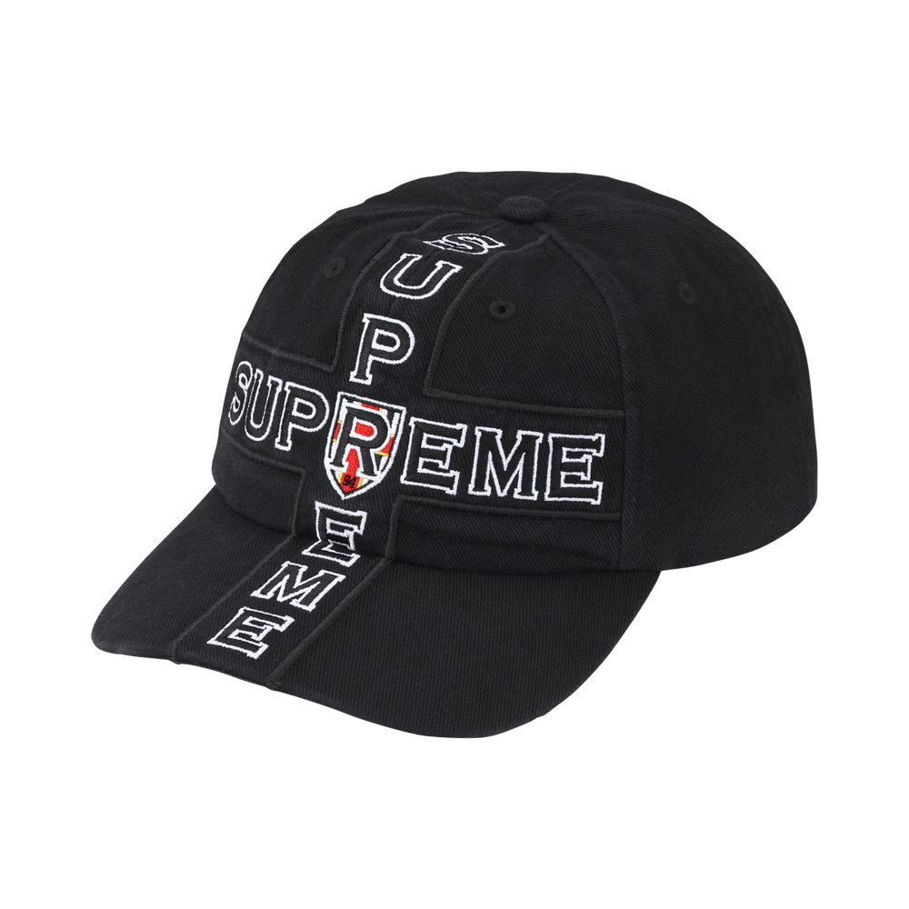 Supreme Cross 6-Panel Black - Im Your Wardrobe