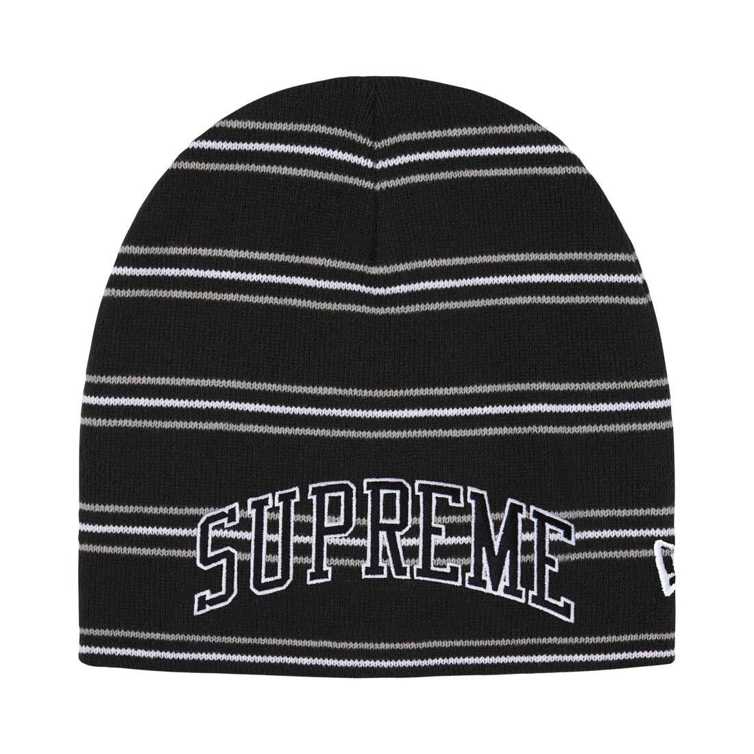 Supreme New Era Stripe Beanie Black - Im Your Wardrobe