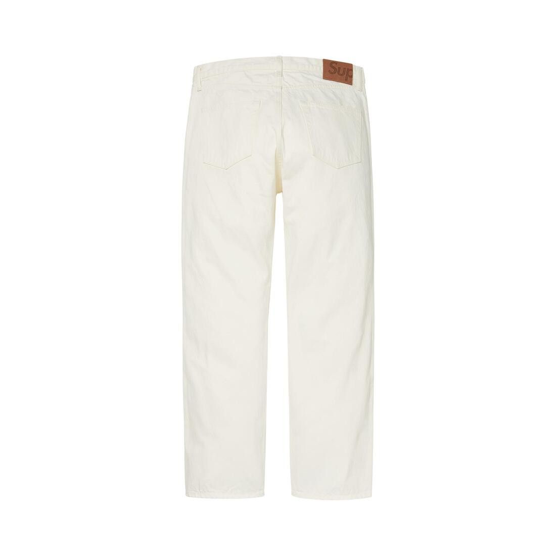 Supreme Slim Straight Selvedge Jean White - Im Your Wardrobe