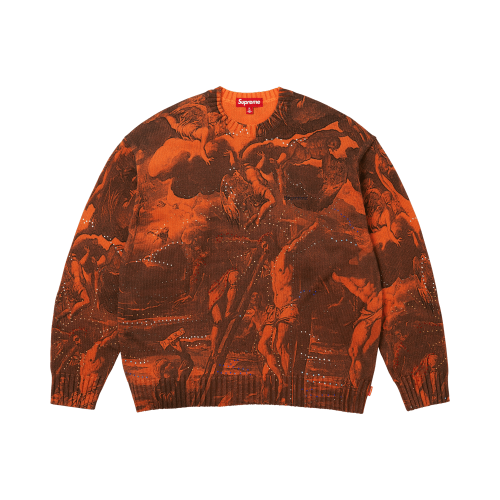 Supreme Crucifixion Sweater Orange - Im Your Wardrobe