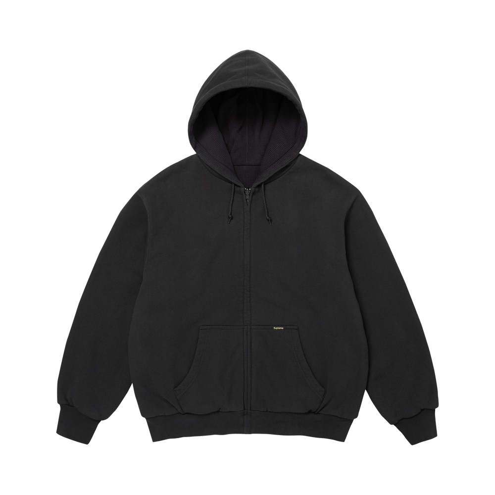 Supreme Reversible Work Zip Up Hooded Sweatshirt Black - Im Your Wardrobe