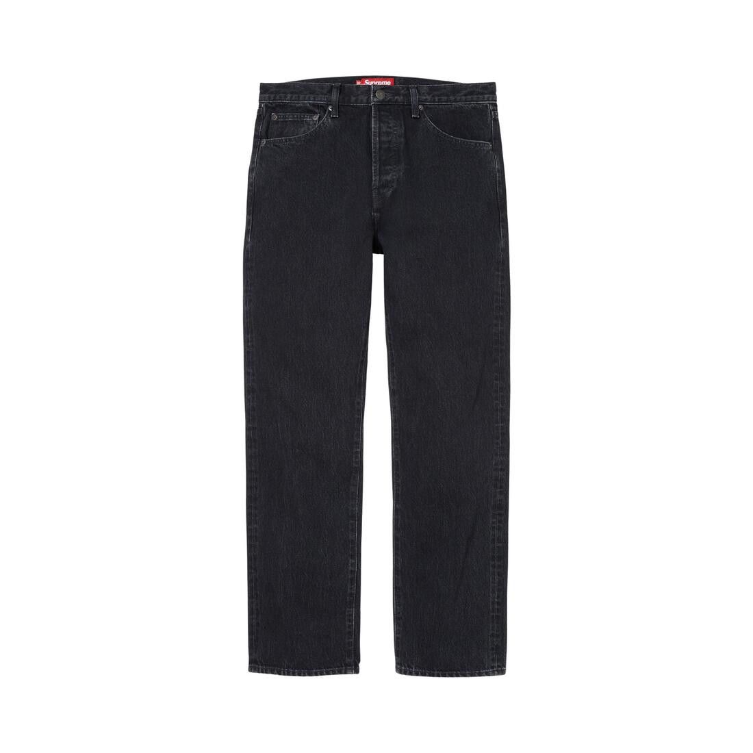 Supreme Slim Straight Selvedge Jean Washed Black - Im Your Wardrobe
