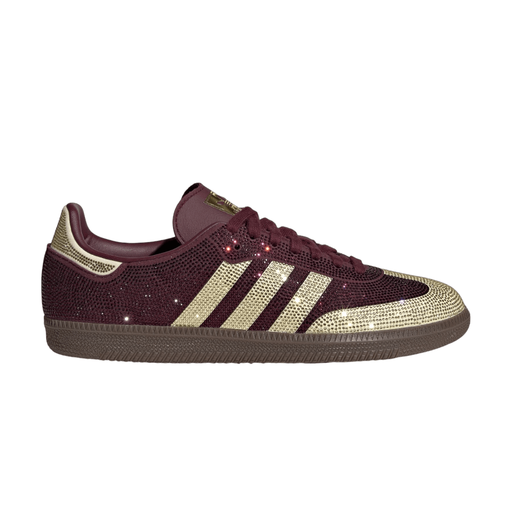 adidas Samba OG Rhinestone Maroon Warm Vanilla (W)