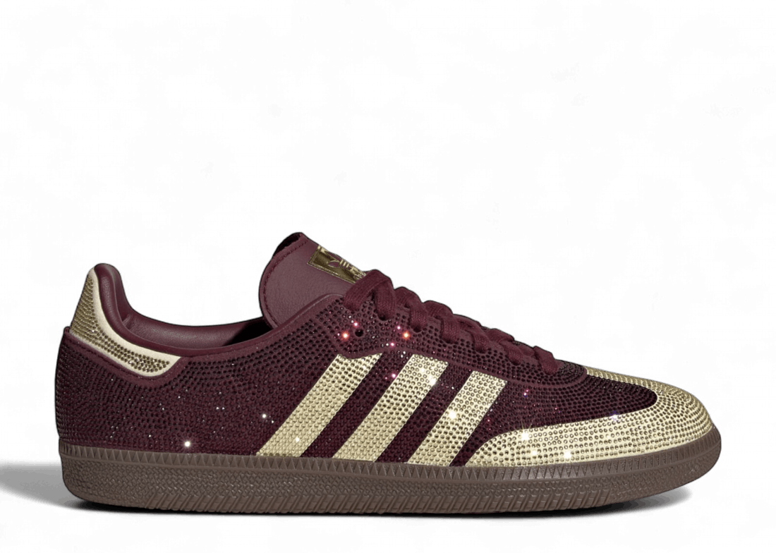 adidas Samba OG Rhinestone Maroon Warm Vanilla (W)