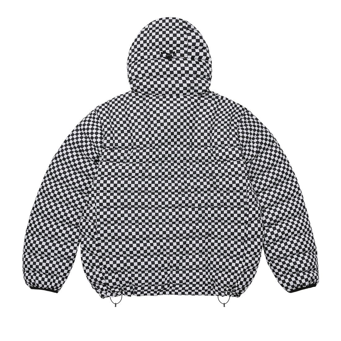Supreme Micro Down Half Zip Hooded Pullover (FW26) White Checkerboard