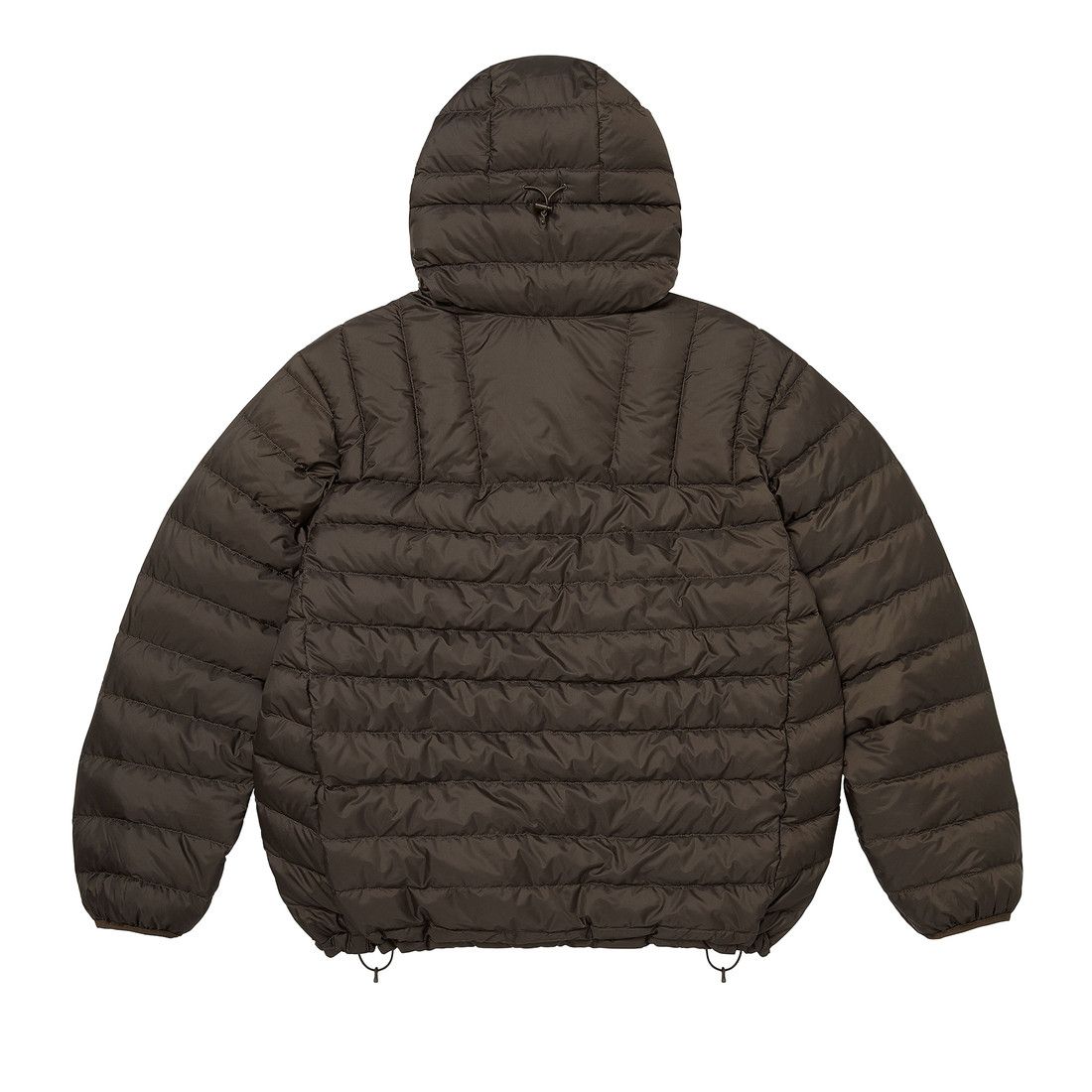 Supreme Micro Down Half Zip Hooded Pullover (FW26) Dark Brown
