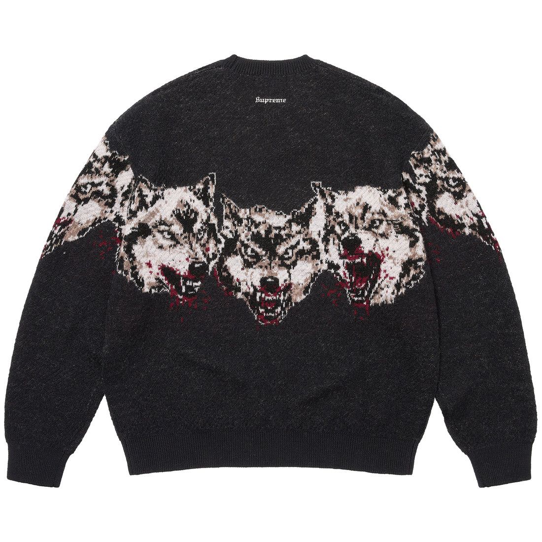 Supreme Wolves Sweater Black