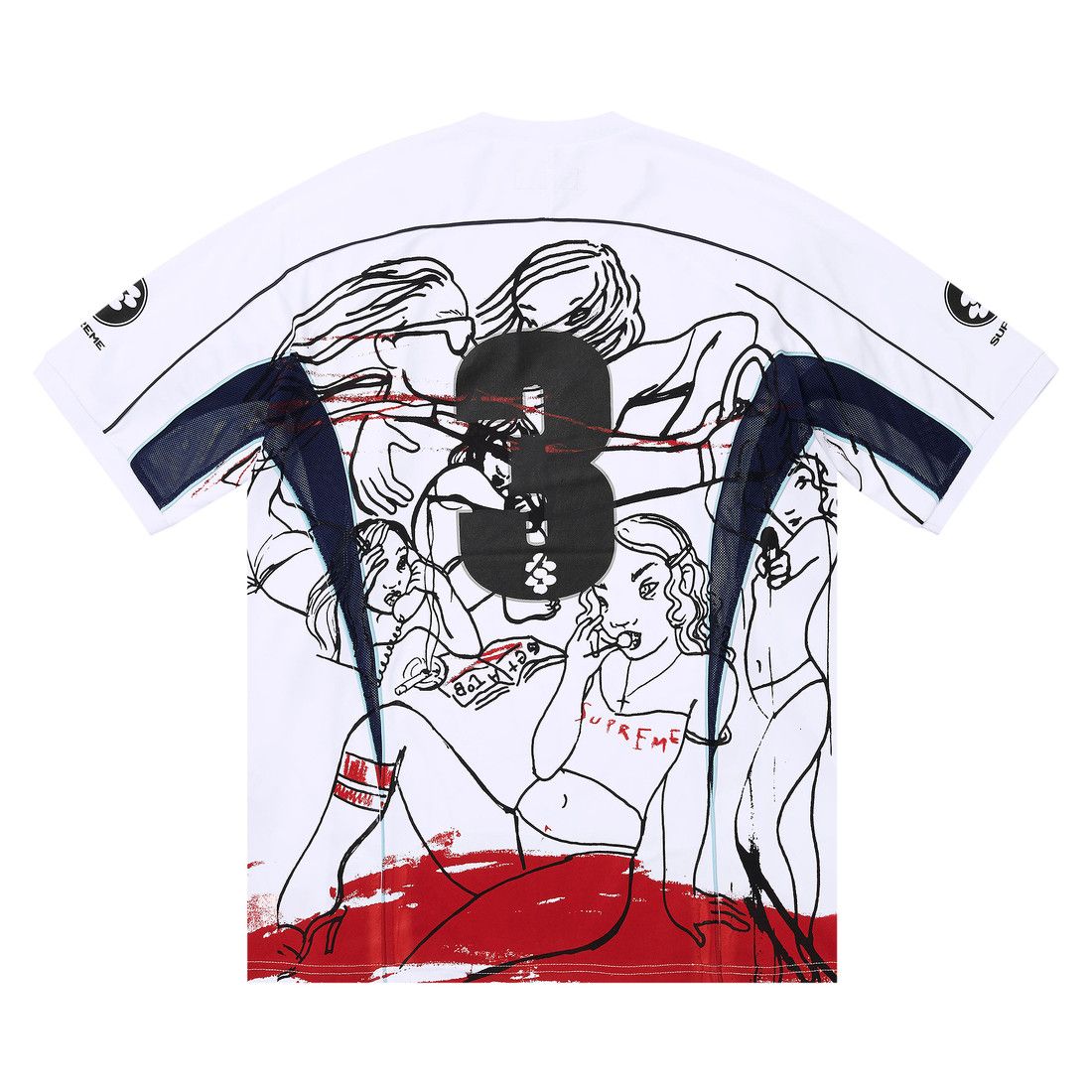 Supreme x Rita Ackermann Jersey White