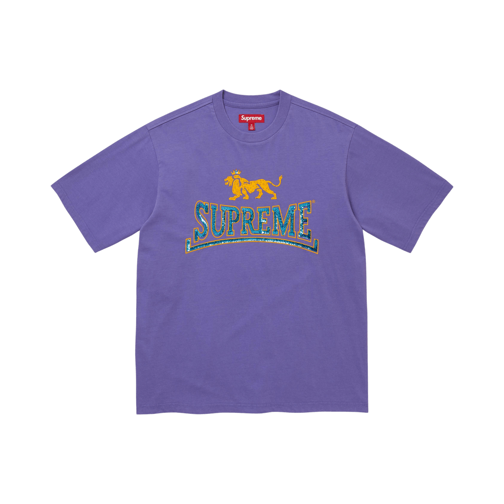 Supreme Milan Sequin Short-Sleeve Top Dusty Purple