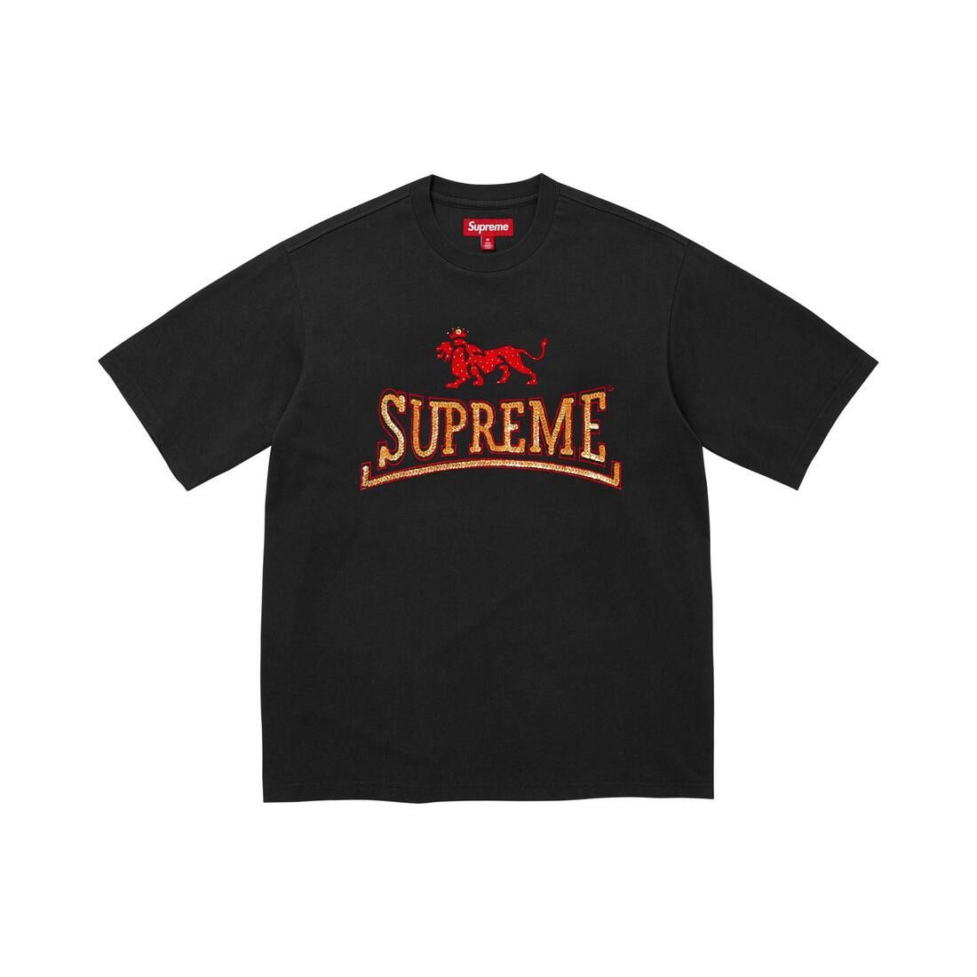 Supreme Milan Sequin Short-Sleeve Top Black