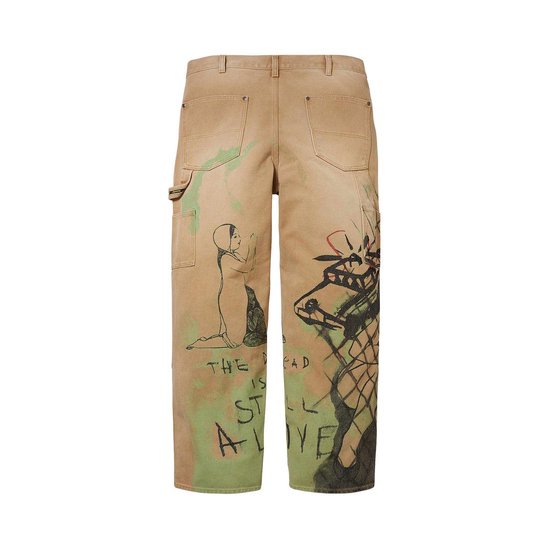 Supreme x Rita Ackermann Double Knee Painter Pant Tan