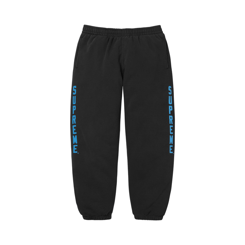 Supreme Washed Logo Sweatpant Black