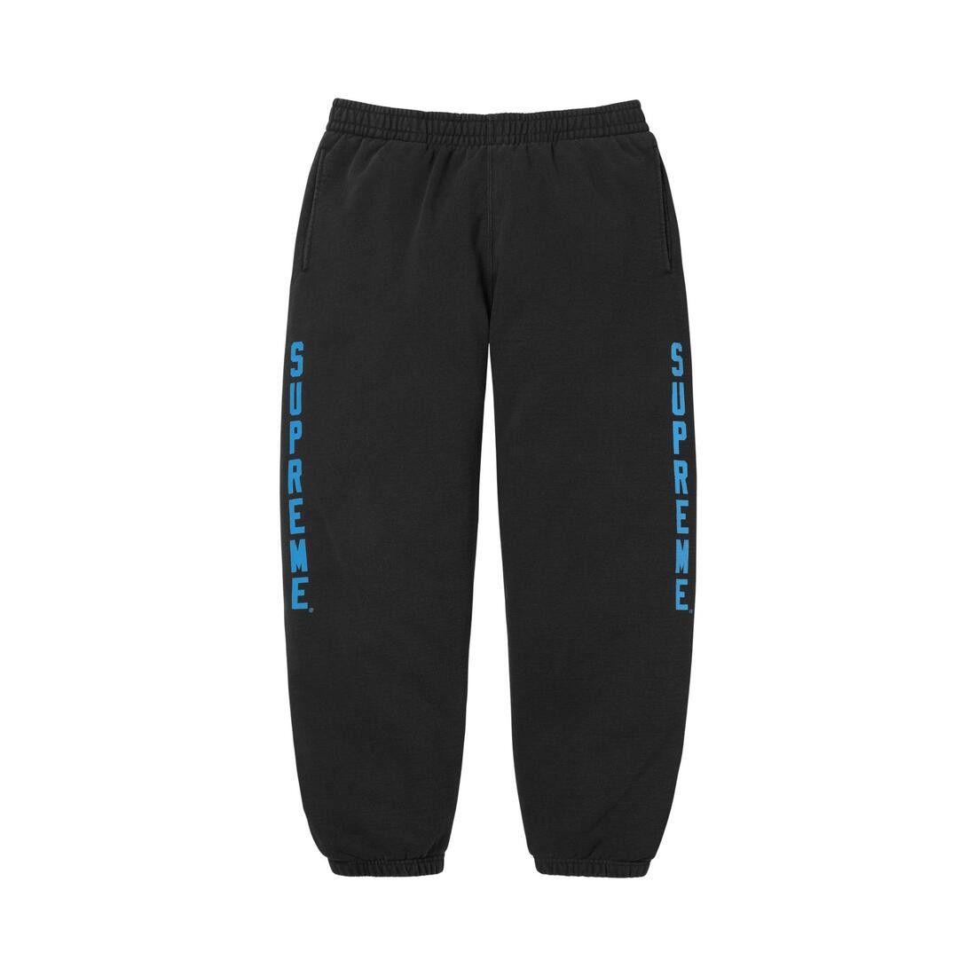 Supreme Washed Logo Sweatpant Black
