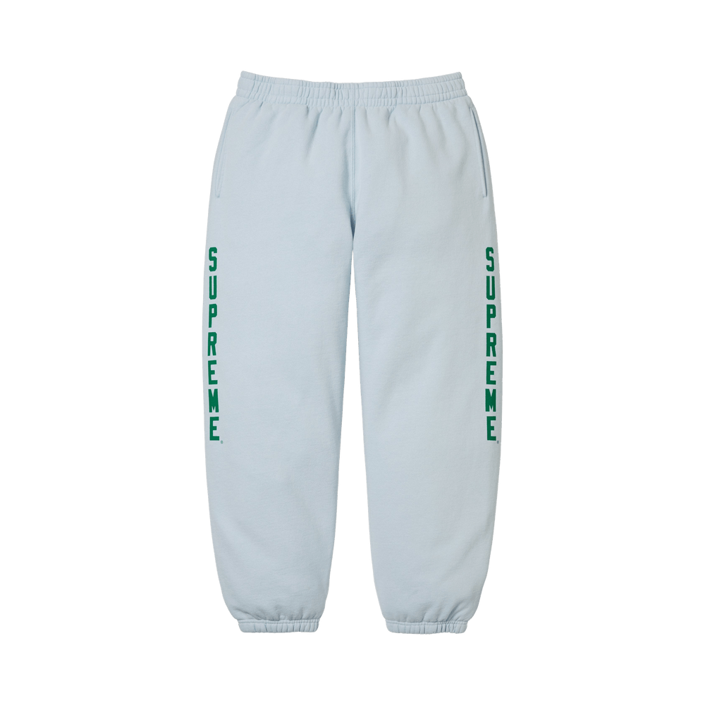 Supreme Washed Logo Sweatpant Light Blue