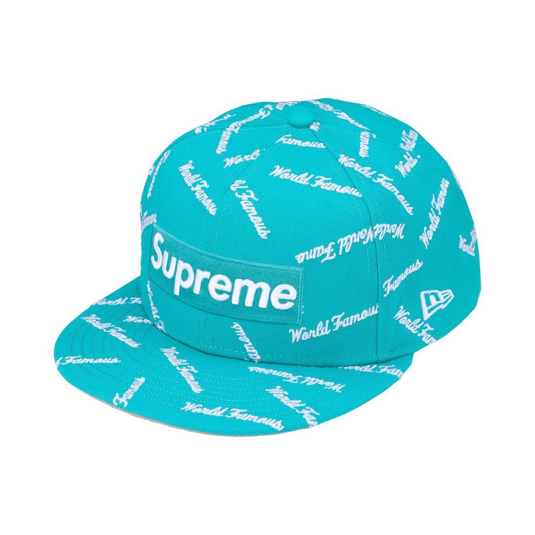 Supreme World Famous Box Logo New Era Teal