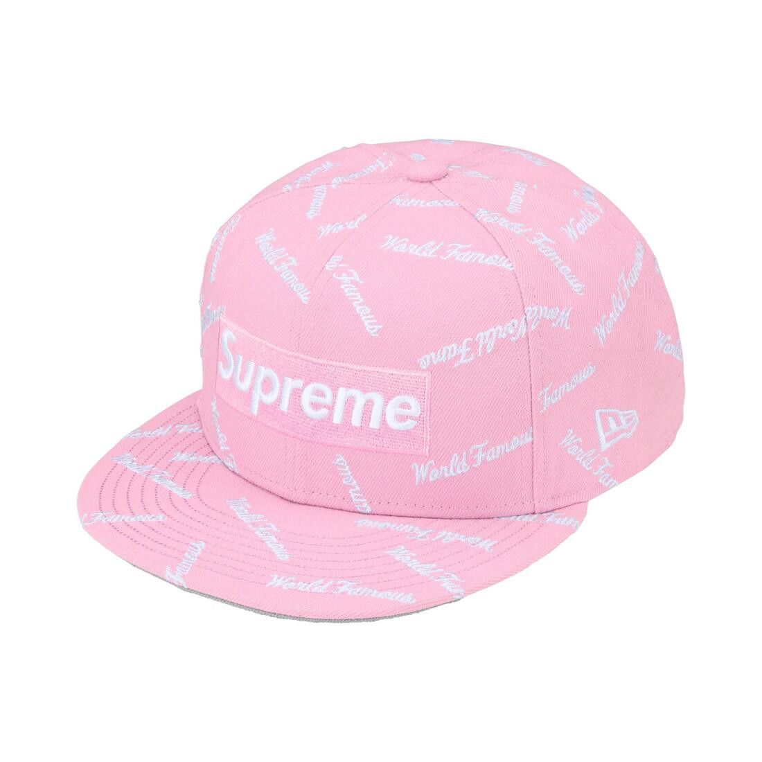 Supreme World Famous Box Logo New Era Light Pink
