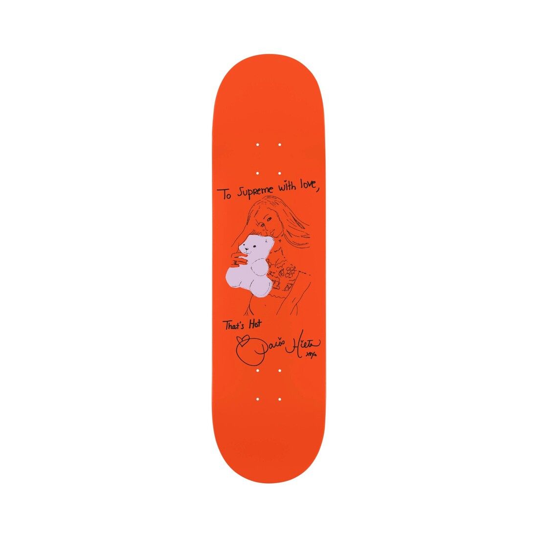 Supreme Paris Skateboard Orange