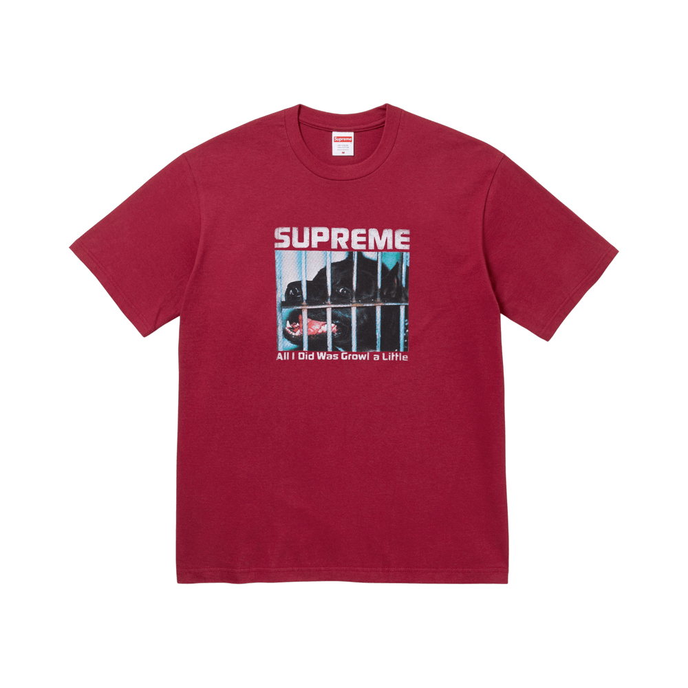 Supreme Growl Tee Cardinal