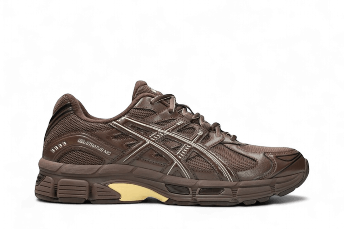 emmi x ASICS Gel-Stratus MC Brown Storm