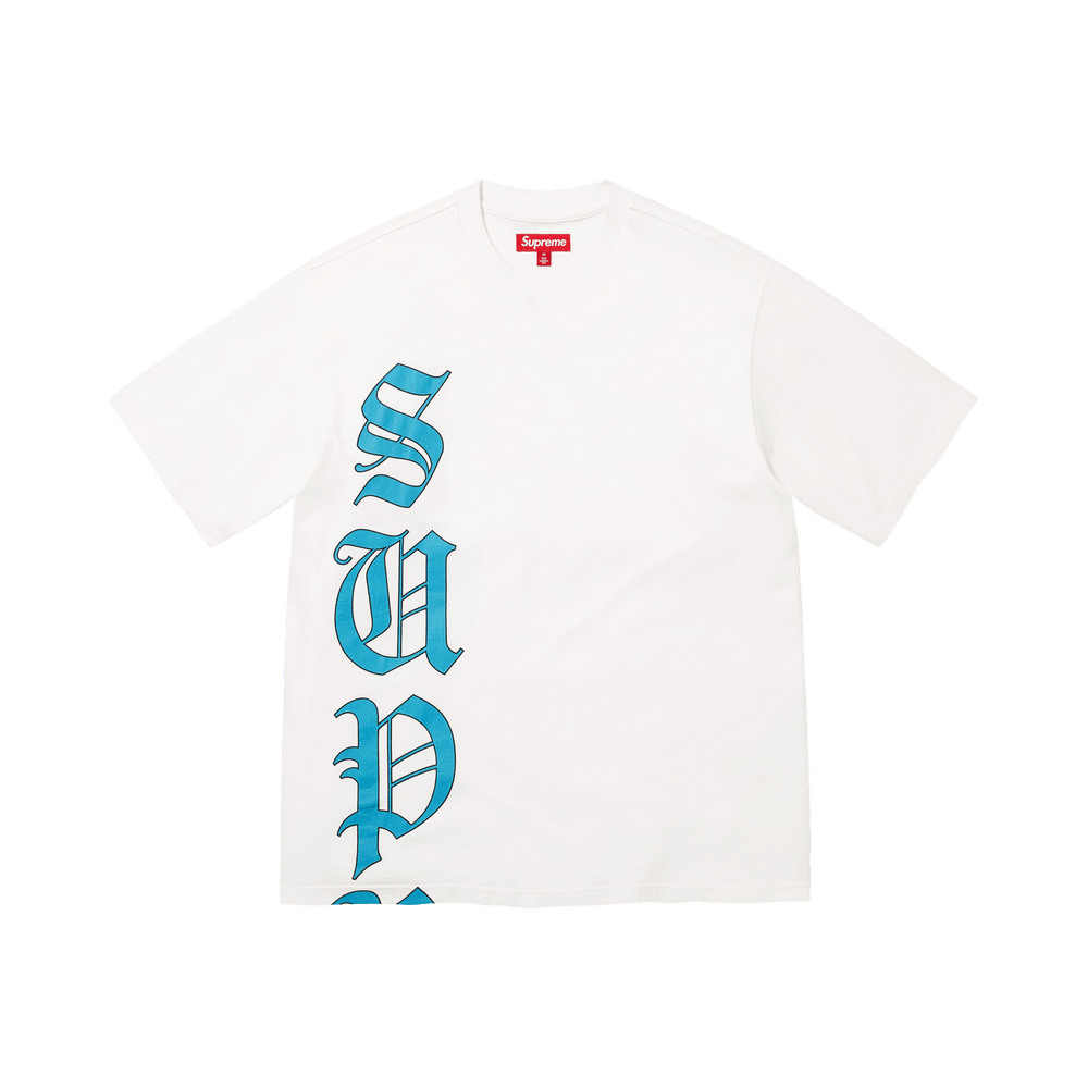 Supreme Cracked Vertical Short-Sleeve Top White