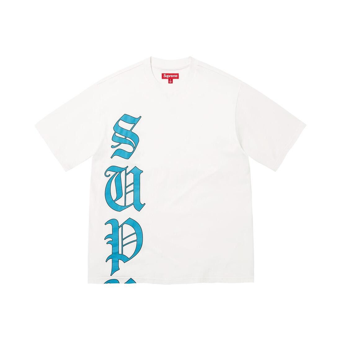 Supreme Cracked Vertical Short-Sleeve Top White