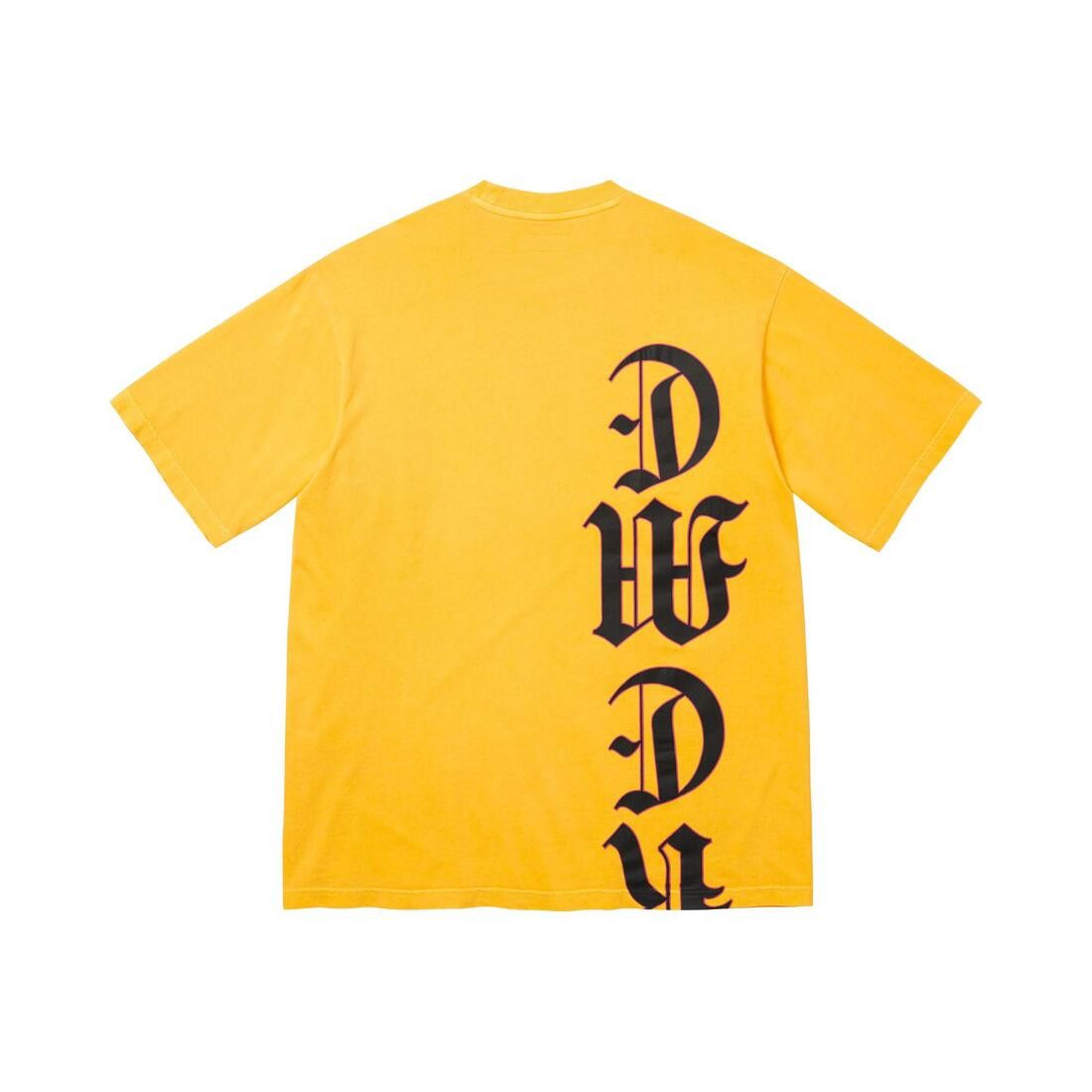 Supreme Cracked Vertical Short-Sleeve Top Yellow