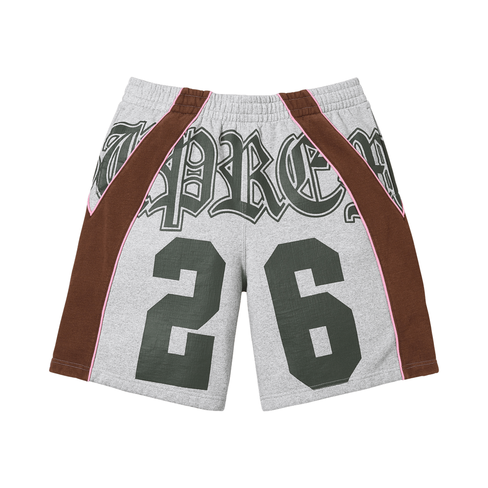 Supreme Paneled Sweatshort Heather Grey