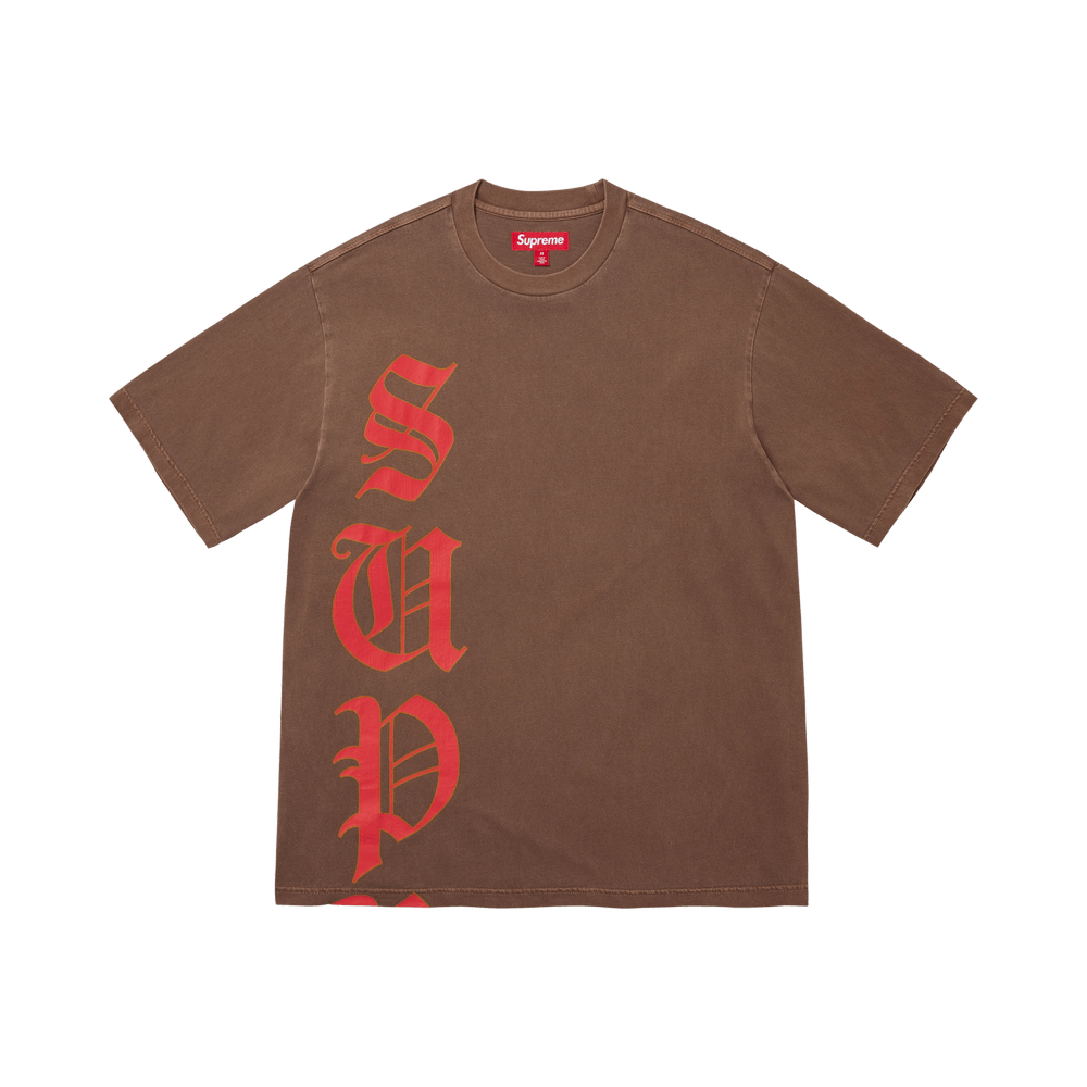 Supreme Cracked Vertical Short-Sleeve Top Brown