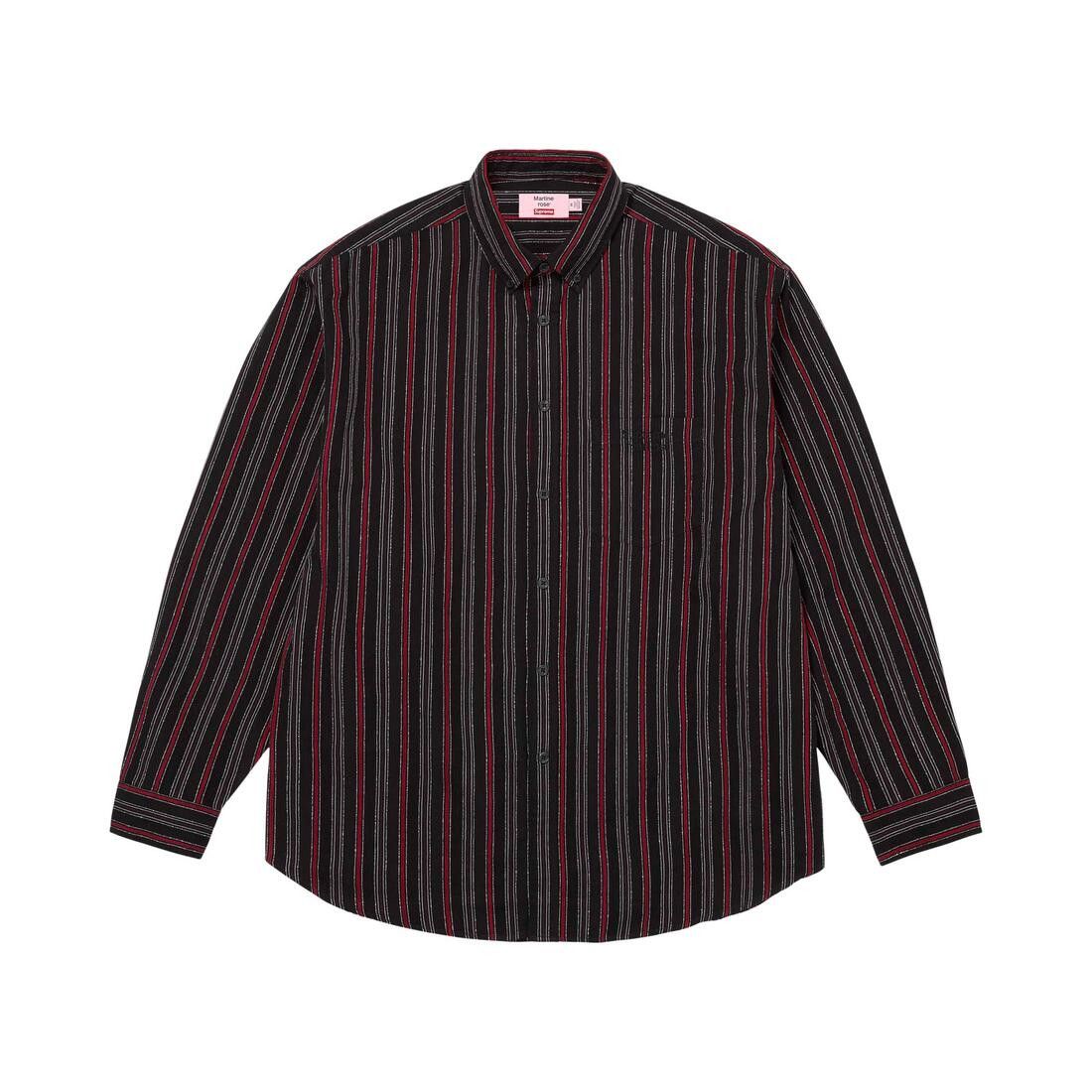 Supreme x Martine Rose Metallic Stripe Shirt Black