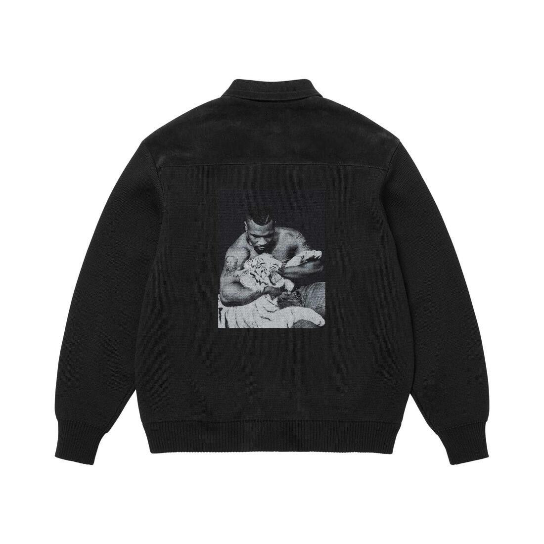 Supreme x Martine Rose Suede Zip Up Cardigan Black