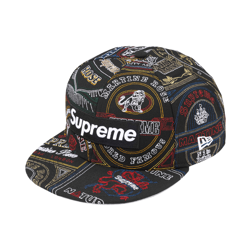 Supreme x Martine Rose Patchwork Labels Box Logo New Era Multicolor